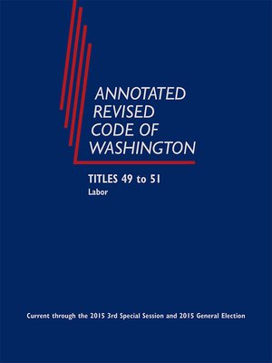 cover image of Annotated Revised Code of Washington
